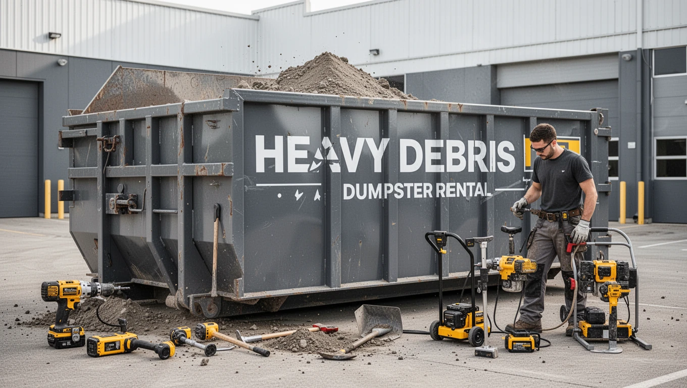 Heavy Debris Dumpster Rental